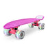 6'' Pp Deck Skateboard - Mini Cruiser Skateboard, Designed For Kids, Teens, And Adults (Purple)