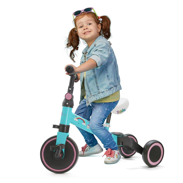 3 In 1 Kid Tricycles/Toddler Bike - Cute Toddler Bike For 10-36 Months Kids W/ Adjustable Seat Height And Removable Pedals