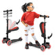 Scootkid 3-Wheel Kids Scooter - Child & Toddler Toy Scooter With Built-In Led Wheel Lights, Fold-Out Comfort Seat (Ages 1+)