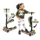 Scootkid 3-Wheel Kids Scooter - Child & Toddler Toy Scooter With Built-In Led Wheel Lights, Fold-Out Comfort Seat (Ages 1+) (Camo)