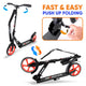 Lightweight And Foldable Kick Scooter - Adjustable Scooter For Teens And Adult, Alloy Deck With High Impact Wheels (Black)